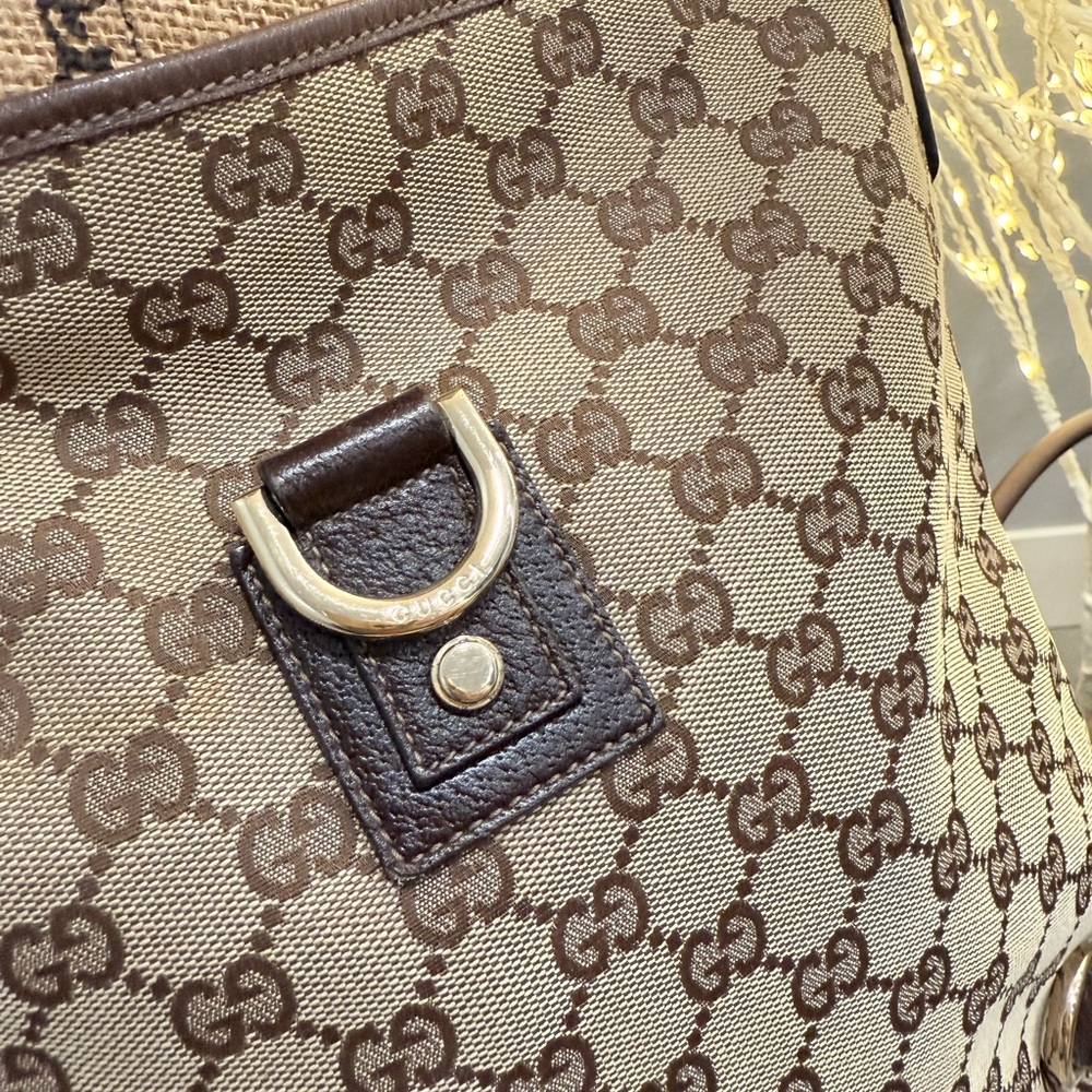 GUCCI Brown GG Canvas Crossbody Bag - Picture 3 of 10